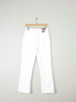 Women's White Vintage Boot Cut Jeans 31