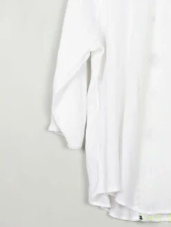Women’s White Vintage Style Folk Blouse L