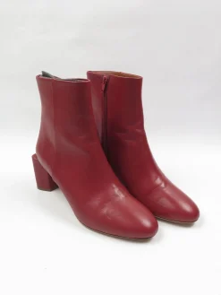 Women's Wine Cos Ankle Boots New 7/40