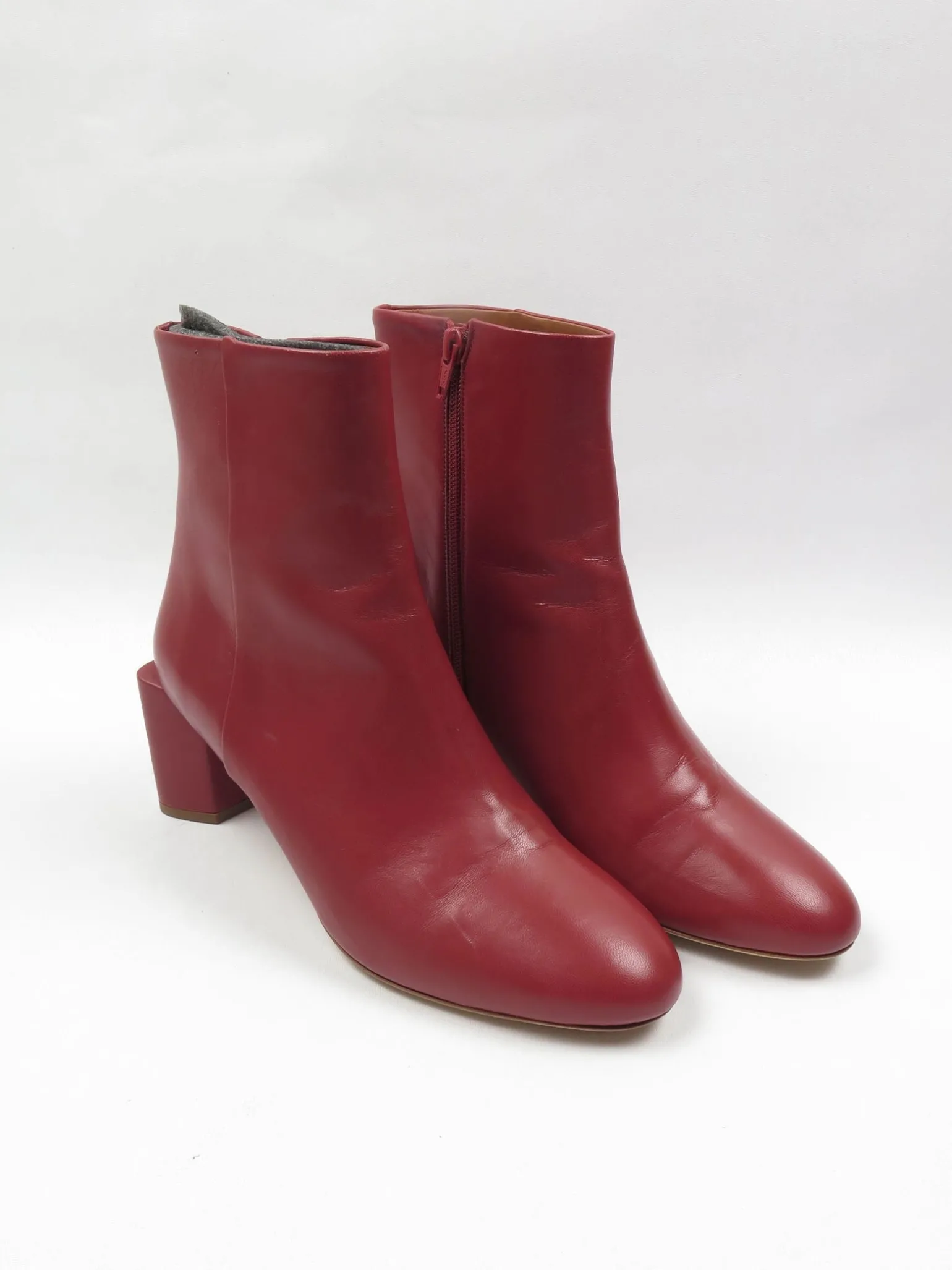 Women's Wine Cos Ankle Boots New 7/40