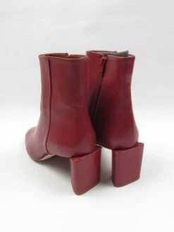 Women's Wine Cos Ankle Boots New 7/40