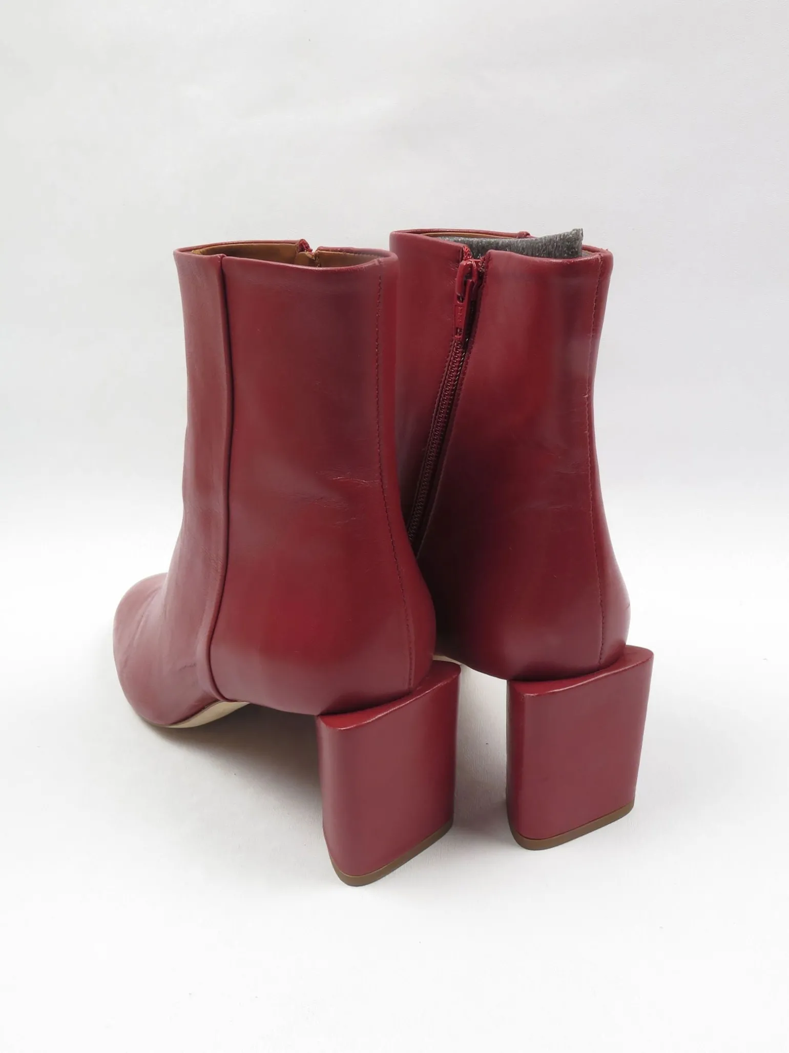 Women's Wine Cos Ankle Boots New 7/40