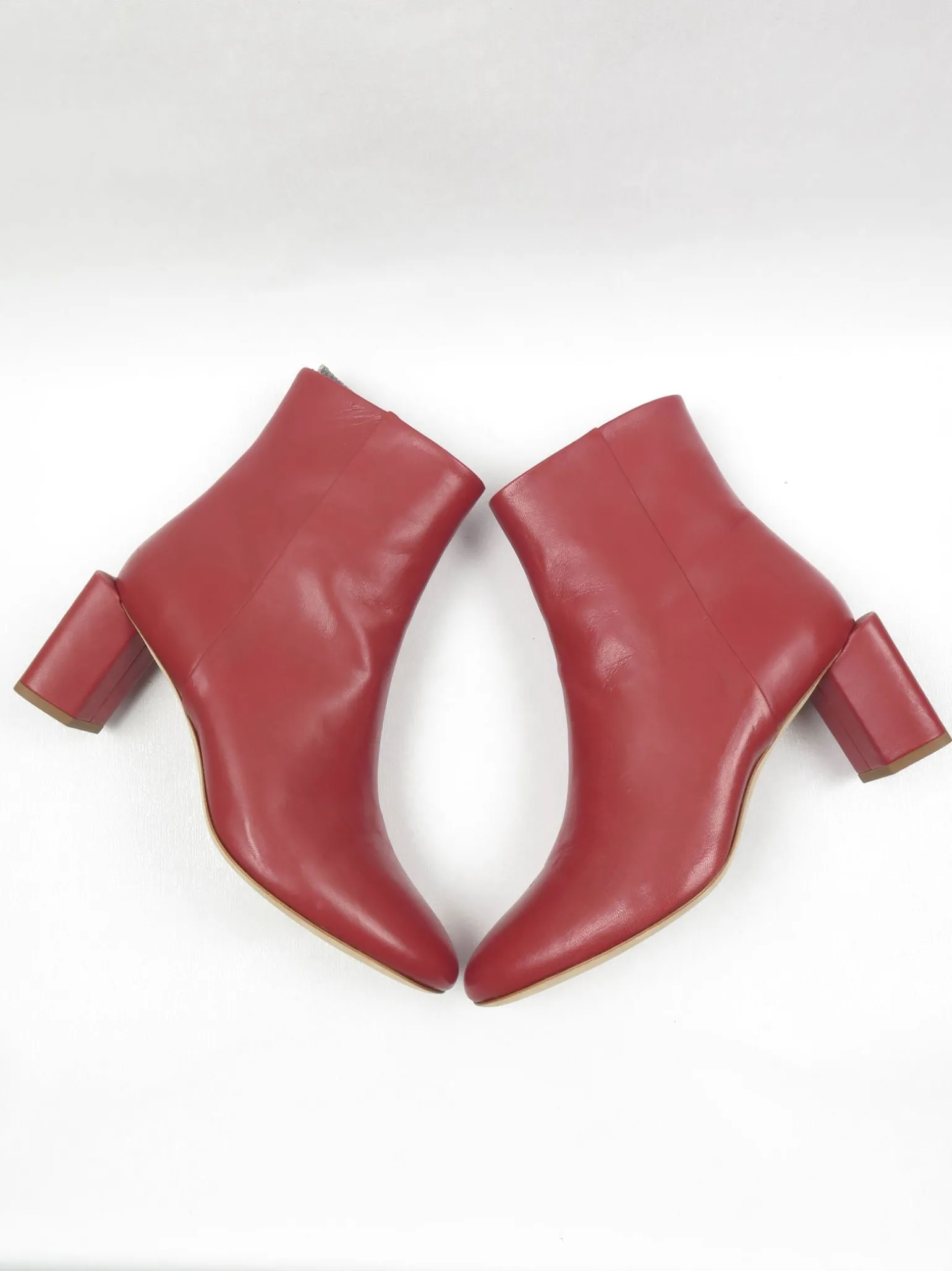 Women's Wine Cos Ankle Boots New 7/40