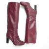 Women’s Wine Leather Vintage Boots 36/3