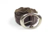 Women's Wine/Brown 1970s Vintage Belt With Buckle S/M