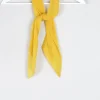 Women's Yellow Pleated Neck Scarf