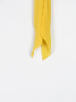Women's Yellow Pleated Neck Scarf