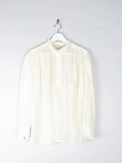Women’s Yellow Polka Dot Blouse M/L