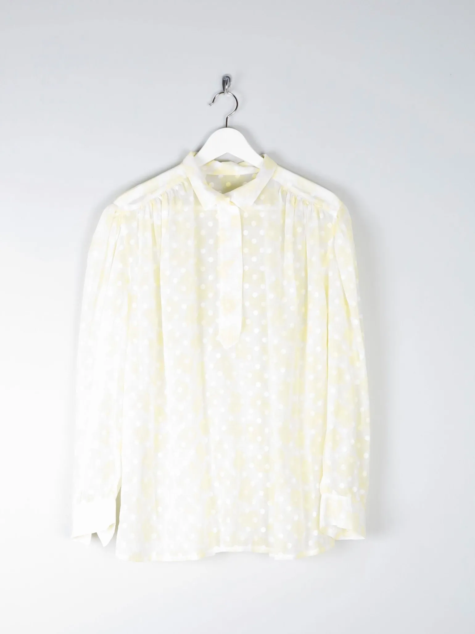 Women’s Yellow Polka Dot Blouse M/L