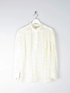 Women’s Yellow Polka Dot Blouse M/L