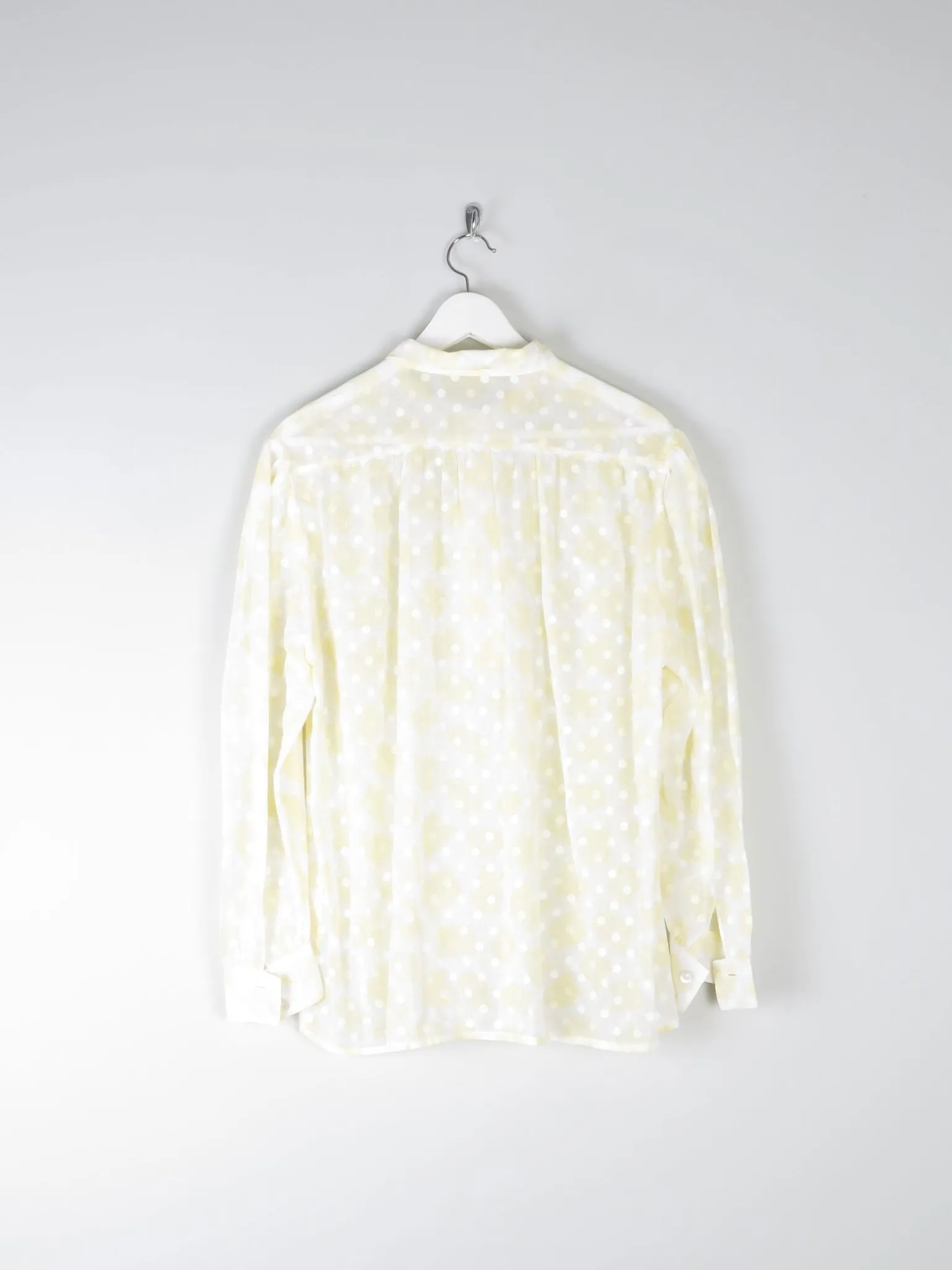 Women’s Yellow Polka Dot Blouse M/L