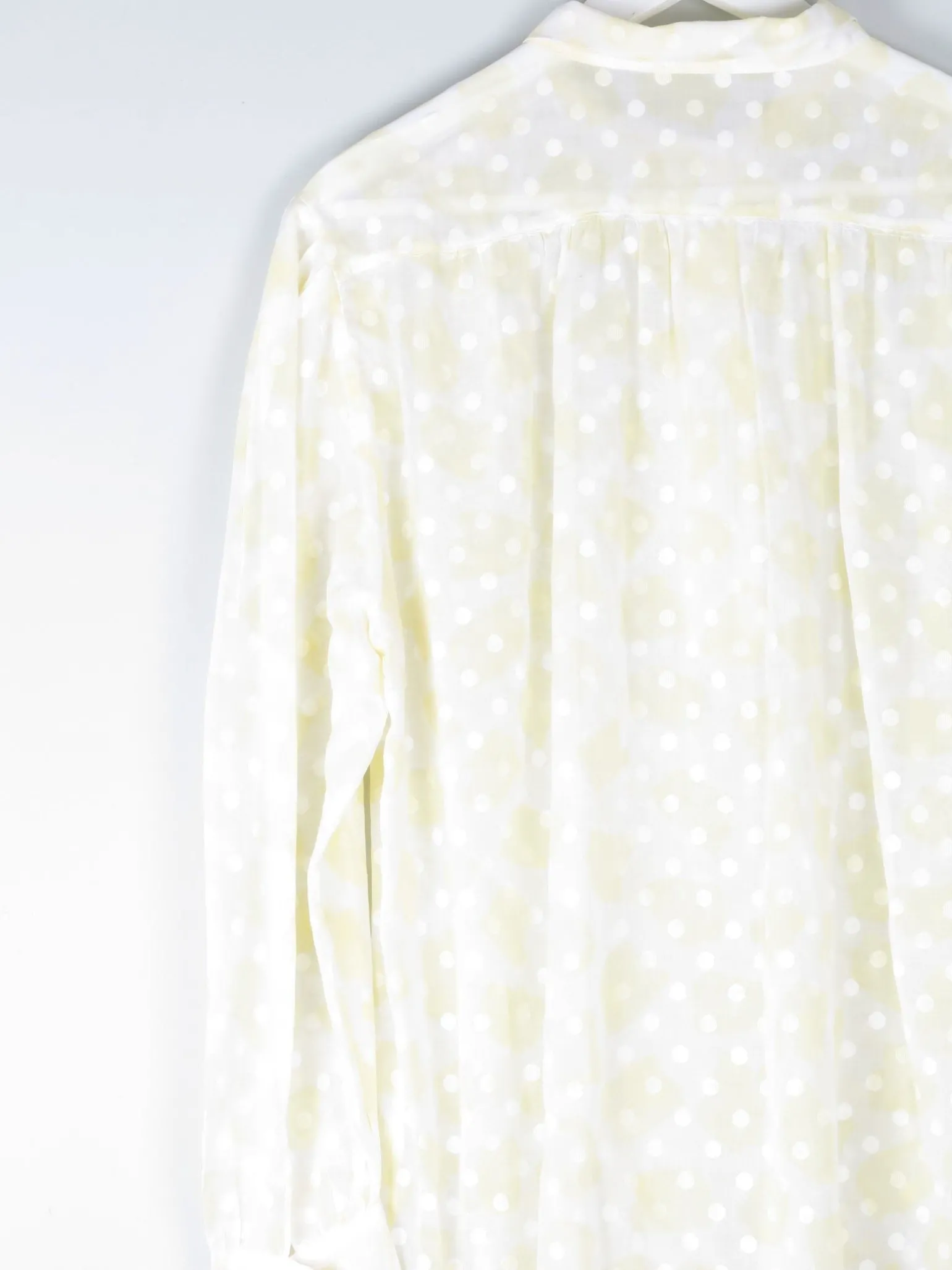 Women’s Yellow Polka Dot Blouse M/L