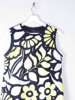 Yellow & Navy Vintage Style Hobbs Shift Dress 12
