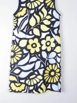 Yellow & Navy Vintage Style Hobbs Shift Dress 12