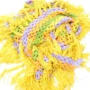 Yellow/Purple/orange Hand Crochet Scarf/Shawl